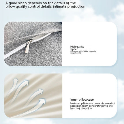 Ergonomic Memory Foam Pillow Cervical Pillow Neck Support Pillow for Sleeping for Stomach Sleepers
