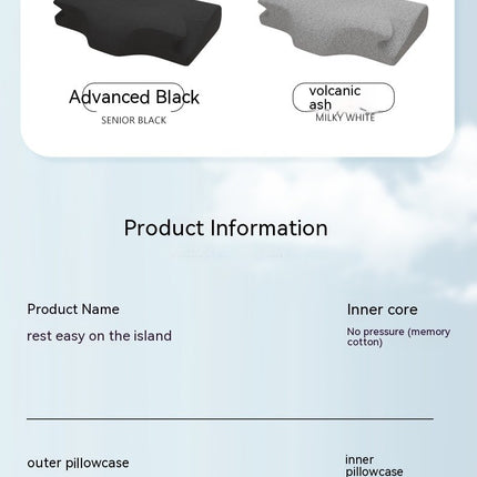 Ergonomic Memory Foam Pillow Cervical Pillow Neck Support Pillow for Sleeping for Stomach Sleepers