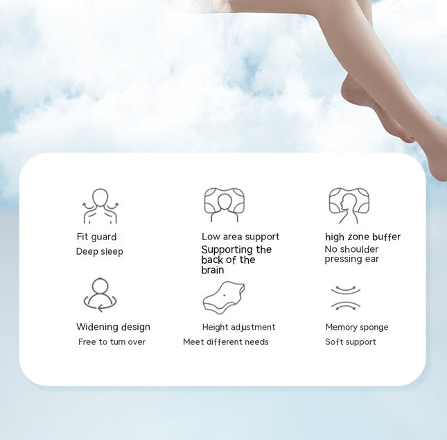 Ergonomic Memory Foam Pillow Cervical Pillow Neck Support Pillow for Sleeping for Stomach Sleepers