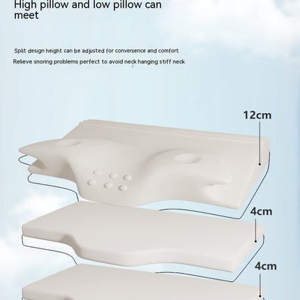 Ergonomic Memory Foam Pillow Cervical Pillow Neck Support Pillow for Sleeping for Stomach Sleepers