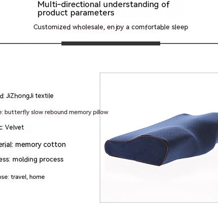 Contour Memory Foam Pillow for Sleeping Ergonomic Pillow for Side, Back and Sleepers