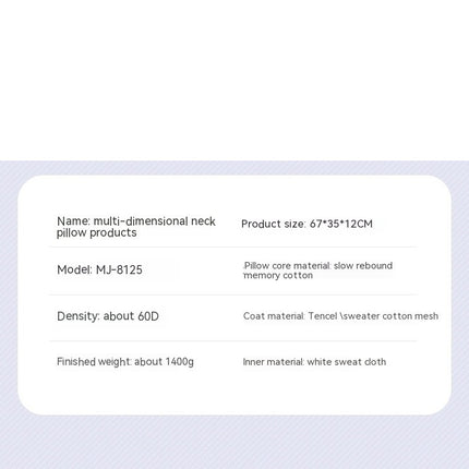 Memory Foam Cervical Pillow Ergonomic Orthopedic Pillow  Cervical Pillow-B