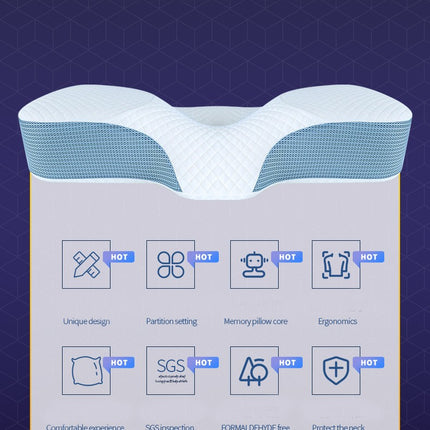 Memory Foam Cervical Pillow Ergonomic Orthopedic Pillow  Cervical Pillow-B