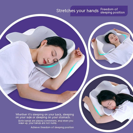 Pillow Memory Pillow Neck Pillow Cervical Pillow Ergonomic Memory Foam Pillow for Sleeping-C