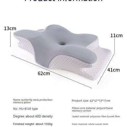 Pillow Memory Pillow Neck Pillow Cervical Pillow Ergonomic Memory Foam Pillow for Sleeping-C