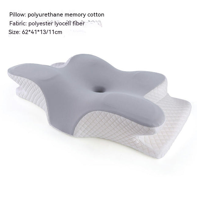 Pillow Memory Pillow Neck Pillow Cervical Pillow Ergonomic Memory Foam Pillow for Sleeping-C