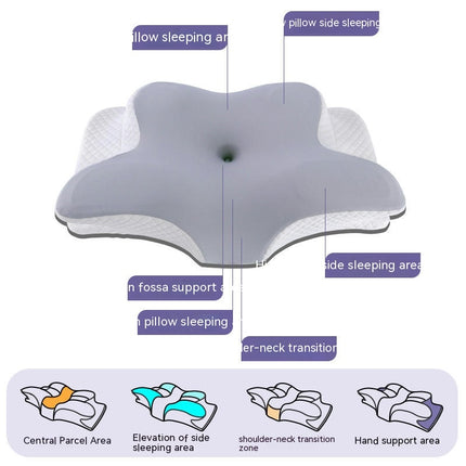 Pillow Memory Pillow Neck Pillow Cervical Pillow Ergonomic Memory Foam Pillow for Sleeping-C