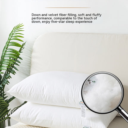 Cotton Pillows Skin Friendly Sleep Pillow Core, Adult Home Cervical Pillow Soft Pillow