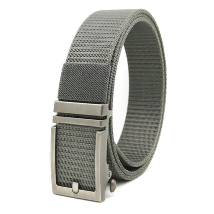 Men's Ratchet Tactical Belt,Nylon Web Work Belt with Automatic Slide Buckle