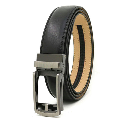 Men's Genuine Leather Ratchet Belt,  for Dress Pant Shirt Casual Golf