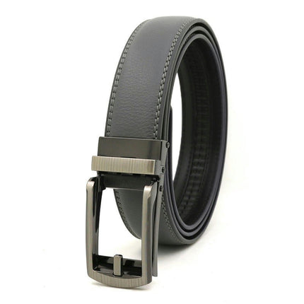 Men's Genuine Leather Ratchet Belt,  for Dress Pant Shirt Casual Golf