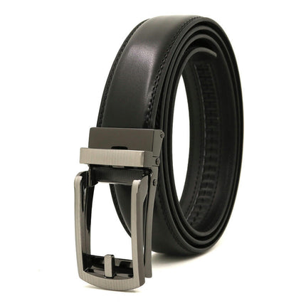 Men's Genuine Leather Ratchet Belt,  for Dress Pant Shirt Casual Golf