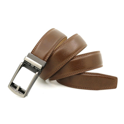 Men's Genuine Leather Ratchet Belt,  for Dress Pant Shirt Casual Golf