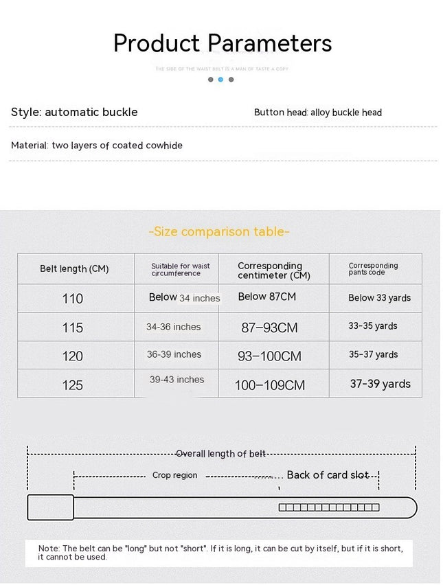Genuine Leather Dress Belts For Men - Mens Belt For Suits With Single Prong Buckle