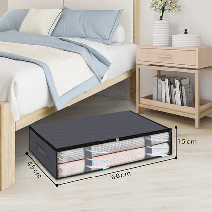 Under Bed Storage Box with Reinforced Handles Non Woven Under Bed Storage Box