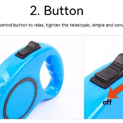 Retractable Dog Leash Automatic Telescopic Tractor Dog Rope, Pet Rope Durable and Convenient Model C