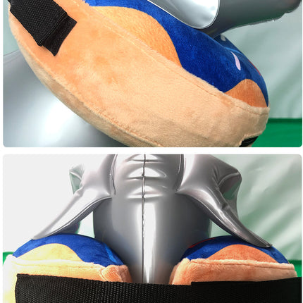 Dog Collar for After Surgery, Pet Inflatable Neck Collar Soft Protective Recovery Cone Model D