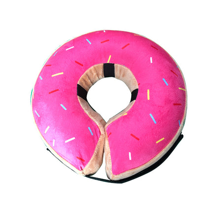 Dog Collar for After Surgery, Pet Inflatable Neck Collar Soft Protective Recovery Cone Model D