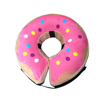 Dog Collar for After Surgery, Pet Inflatable Neck Collar Soft Protective Recovery Cone Model D