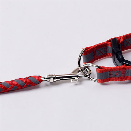 Adjustable Pet Puppy Dog Safety Harness with Leash Lead Set Reflective Dog Leash Collar