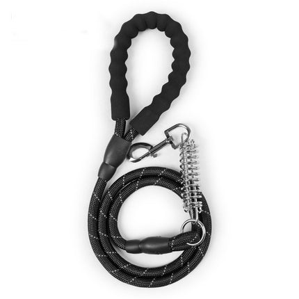 Dog Leash Reflective Pet Dog Lead Dogs Training Leashes with Shock Absorbing Spring