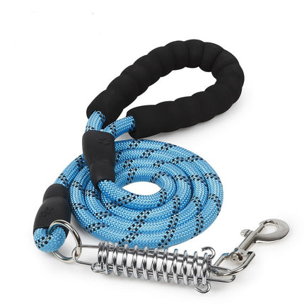 Dog Leash Reflective Pet Dog Lead Dogs Training Leashes with Shock Absorbing Spring