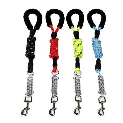 Dog Leash Reflective Pet Dog Lead Dogs Training Leashes with Shock Absorbing Spring
