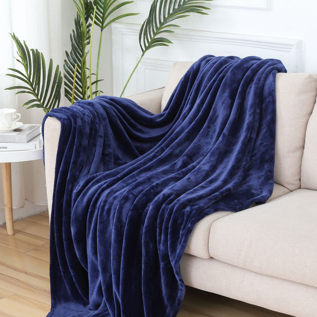 Coral Fluffy Blanket, Flannel Blanket, Fluffy Fleece Blanket, Solid Color Wool Soft Blanket for Sofa Bed, Warm and Cozy Blanket-C