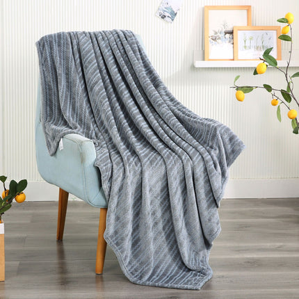 Coral Velvet Blanket, Fluffy Fleece Blanket, Fluffy Blanket, Cutout Soft Blanket for Sofa Bed, Warm and Cozy Blanket-A