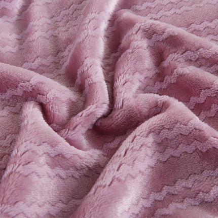 Coral Velvet Blanket, Fluffy Fleece Blanket, Fluffy Blanket, Cutout Soft Blanket for Sofa Bed, Warm and Cozy Blanket-A