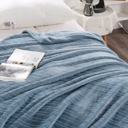 Coral Velvet Blanket, Fluffy Fleece Blanket, Fluffy Blanket, Cutout Soft Blanket for Sofa Bed, Warm and Cozy Blanket-A