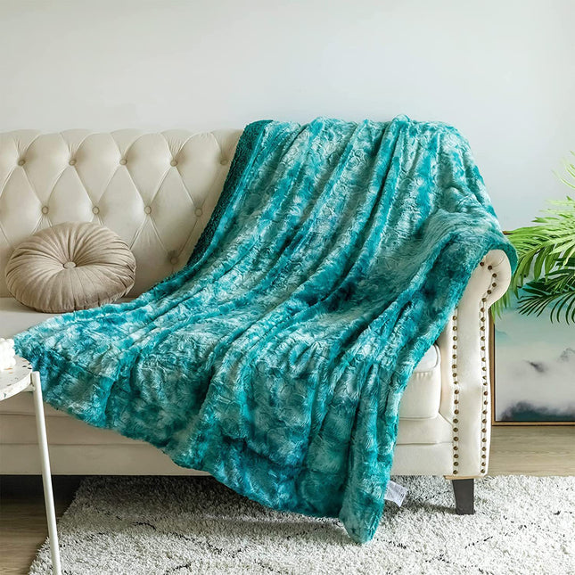 Cashmere blanket for sofa bed, fluffy blanket, plush soft blanket, fuzzy fleece blanket, warm cozy cover up blanket-E