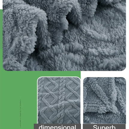 Taffeta blanket, plush fleece blanket, three-dimensional embossed fleece soft blanket, fluffy blanket, for sofa bed, warm and cozy bed blanket