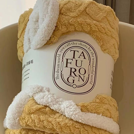 Cake cashmere blanket, plush fleece blanket, plush soft blanket, fluffy blanket,, for sofa bed, warm and cozy winter thick bed blanket