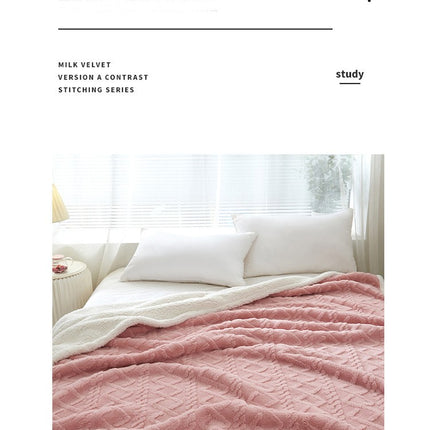 Cake cashmere blanket, plush fleece blanket, plush soft blanket, fluffy blanket,, for sofa bed, warm and cozy winter thick bed blanket