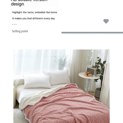 Cake cashmere blanket, plush fleece blanket, plush soft blanket, fluffy blanket,, for sofa bed, warm and cozy winter thick bed blanket
