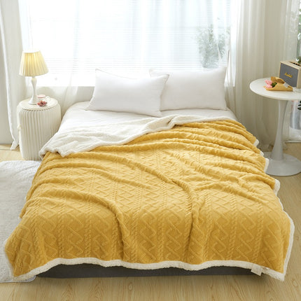 Cake cashmere blanket, plush fleece blanket, plush soft blanket, fluffy blanket,, for sofa bed, warm and cozy winter thick bed blanket
