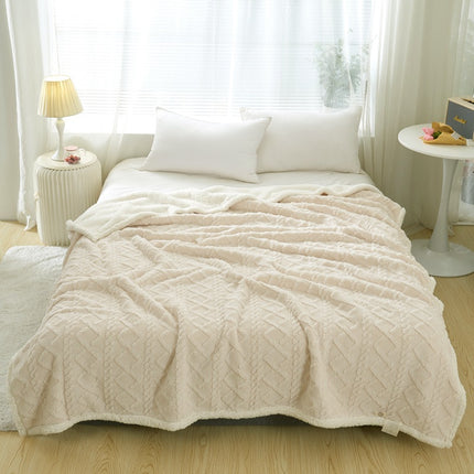 Cake cashmere blanket, plush fleece blanket, plush soft blanket, fluffy blanket,, for sofa bed, warm and cozy winter thick bed blanket