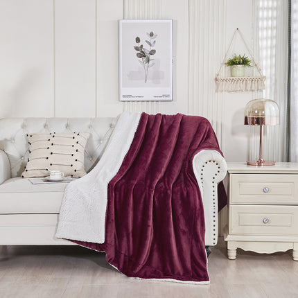 Cashmere Blanket, Fluffy Blanket, Shaggy Soft Blanket, Plush Fleece Blanket for Sofa Bed, Warm and Cozy Winter Thick Bed Blanket