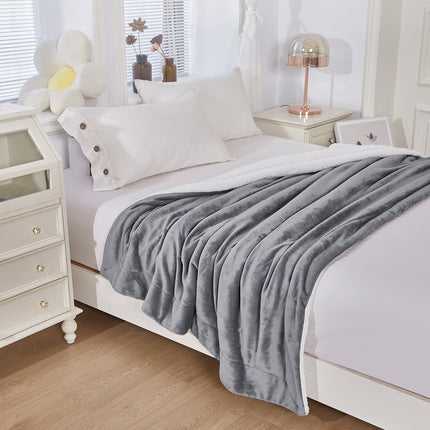 Cashmere Blanket, Fluffy Blanket, Shaggy Soft Blanket, Plush Fleece Blanket for Sofa Bed, Warm and Cozy Winter Thick Bed Blanket