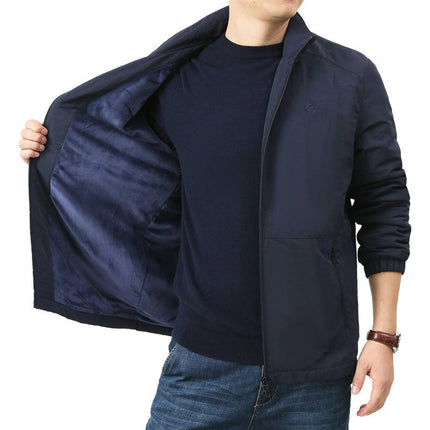 Vestes polaires pour hommes, veste décontractée à fermeture éclair complète, manteaux doux d'hiver d'extérieur avec poches