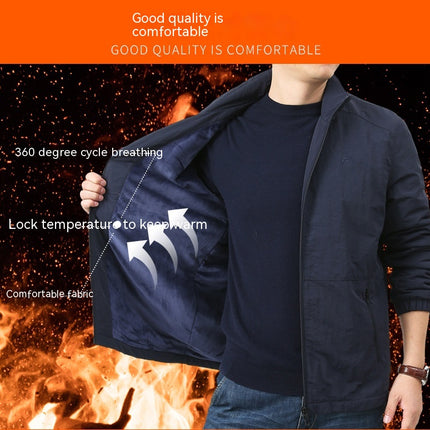 Vestes polaires pour hommes, veste décontractée à fermeture éclair complète, manteaux doux d'hiver d'extérieur avec poches