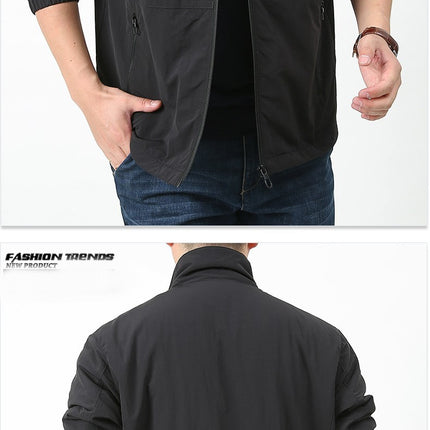 Vestes polaires pour hommes, veste décontractée à fermeture éclair complète, manteaux doux d'hiver d'extérieur avec poches
