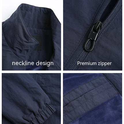 Vestes polaires pour hommes, veste décontractée à fermeture éclair complète, manteaux doux d'hiver d'extérieur avec poches
