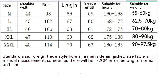 Men's Denim Jacket, Washed Casual Trucker Jean Jacket
