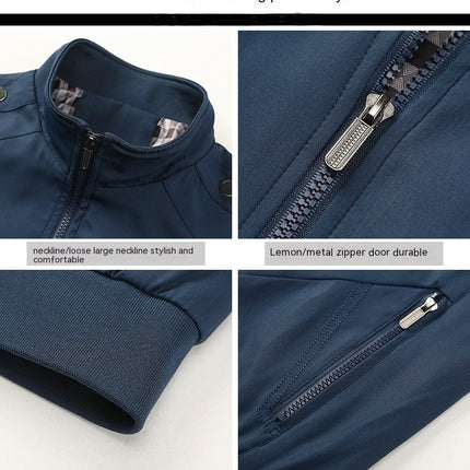 Men's Sports Shell Jacket Lightweight Windbreaker Outdoor Casual Coat 1