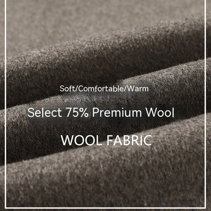 Men's Stylish Single Breasted Wool Coat Winter Jacket