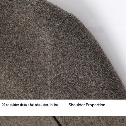Men's Stylish Single Breasted Wool Coat Winter Jacket