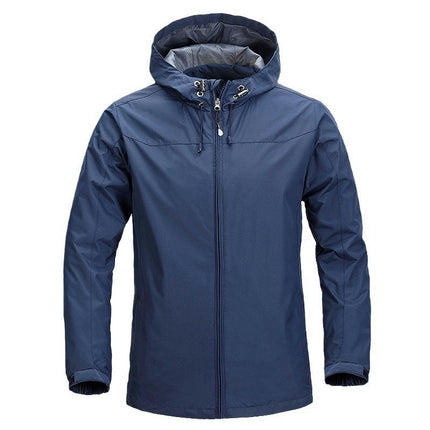 Men's Lightweight Softshell Jacket Hooded Water Resistant Coats