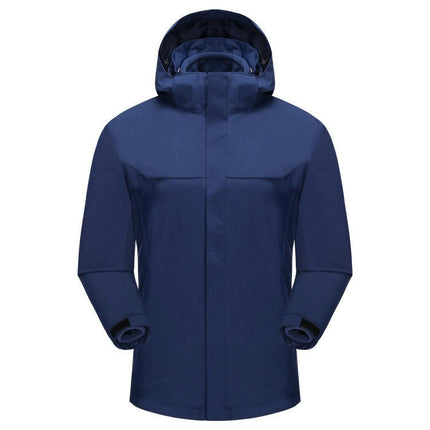 Men's Ski Jacket 3 in 1 Snow Winter Coats Waterproof Windproof Fleece Hooded Jackets